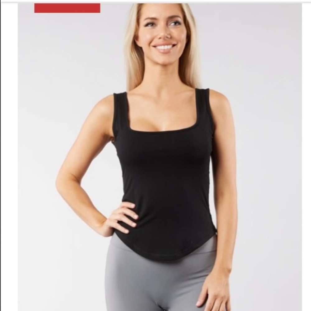 Buff bunny misunderstood black tank top